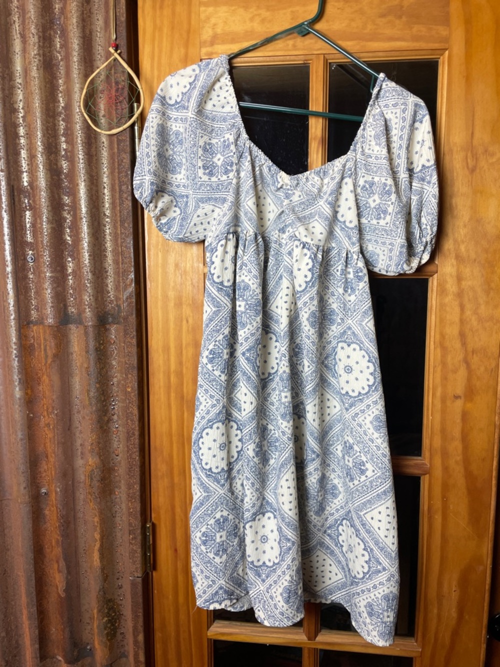 Hayden Blue and White Mini Dress